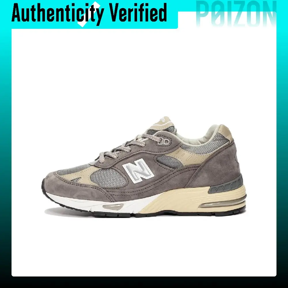 New Balance NB 991 Running Shoes Women's Low-top Gray/Khaki/White W991UKF