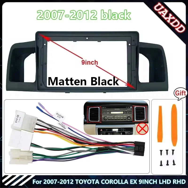 Car dvd mp5 player Radio Android stereo Harness screens cable frame Air conditioning vent For TOYOTA 2002-2013 COROLLA EX 9INCH