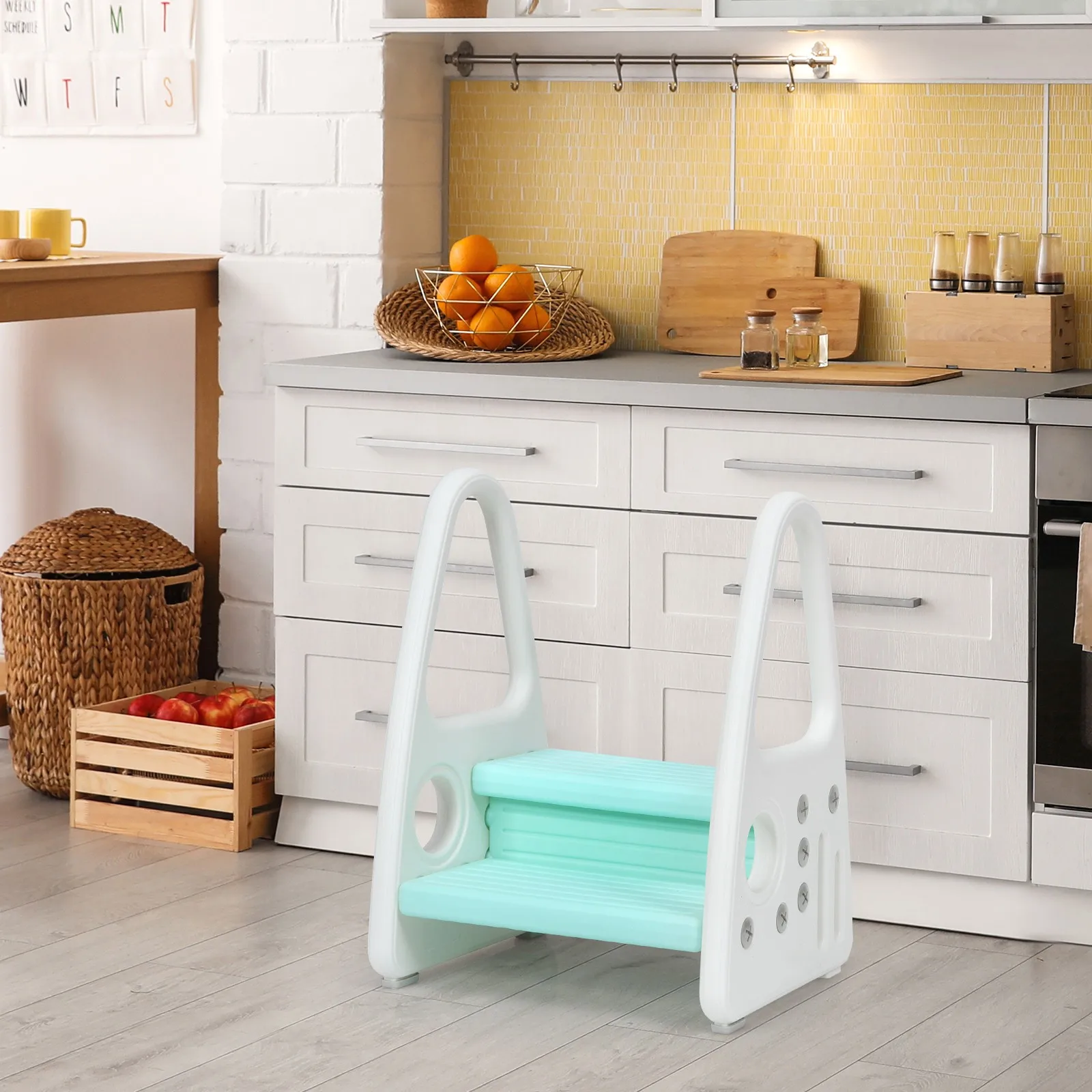 

Детская подставка-стульчик для обучения с подлокотниками для кухни, туалета, приучения к горшку, синий