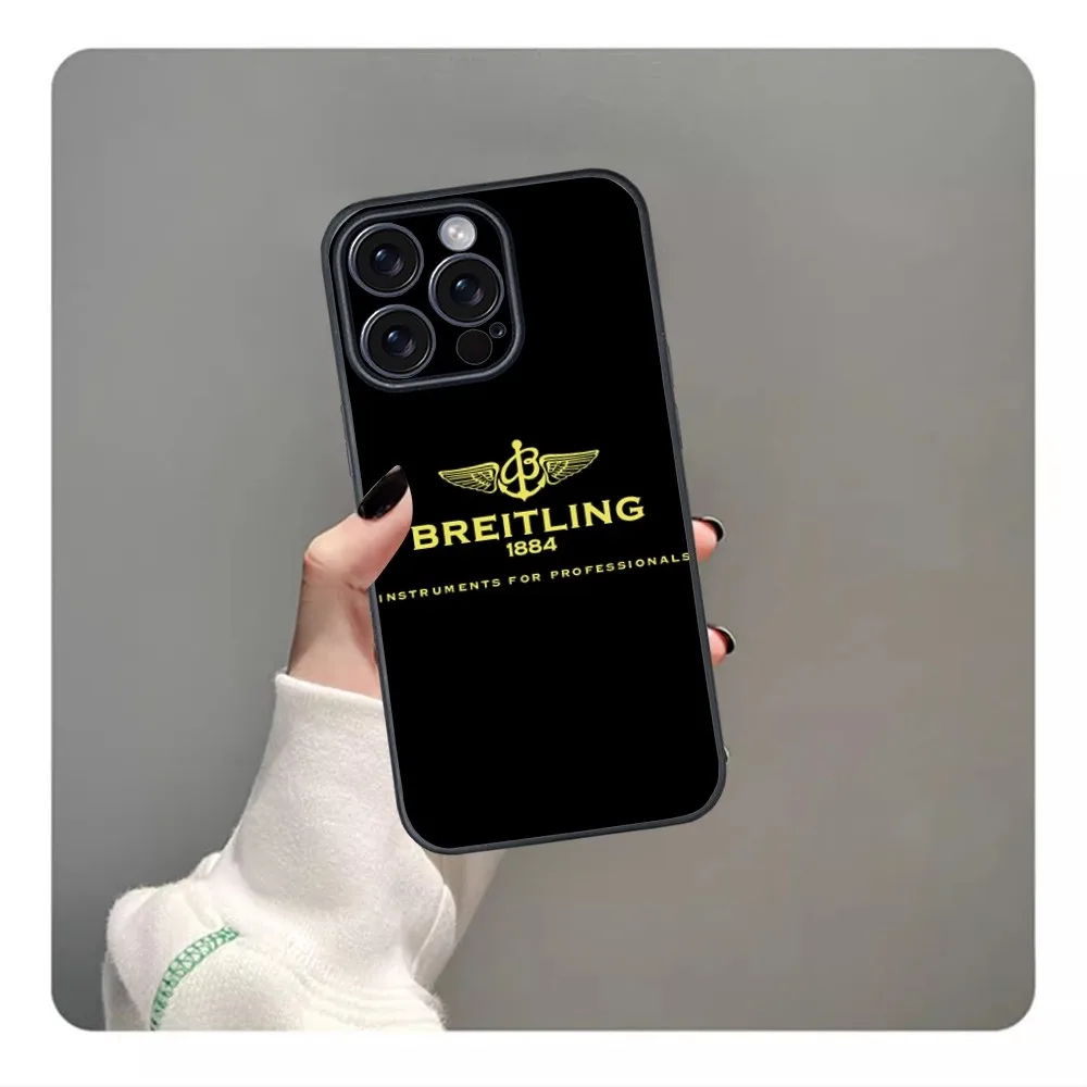 B-Breitling-Logo Phone Case For iPhone 16 15 14 13 12 11 PRO MAX PLUS Mini TPU Soft to Skin-friendly case