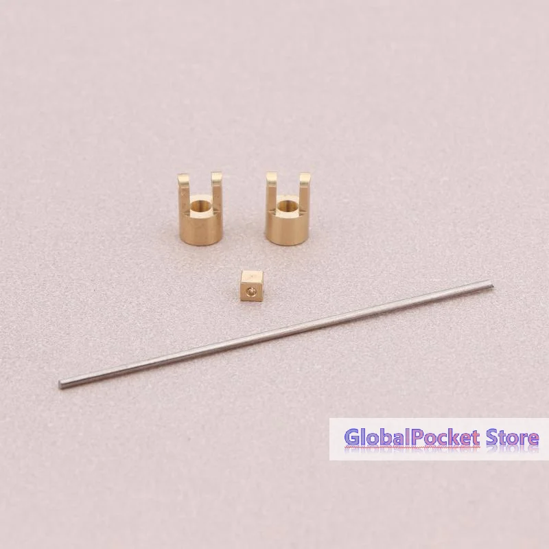 1Set Mini Universal Joint OD 2mm/1mm Brass Coupling Shaft/Through Hole Connector For 1/64 1/72 1/87 Static-to-Dynamic Coupling