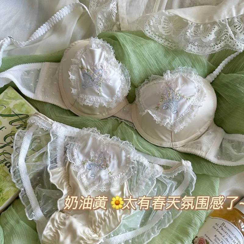 جميلة Underwire الصدرية مجموعة لتمثال نصفي صغير داعم منظم كوب مكافحة ترهل الحلو مجموعة الملابس الداخلية الراحة صالح المملكة المتحدة S-XL MOYISU AB