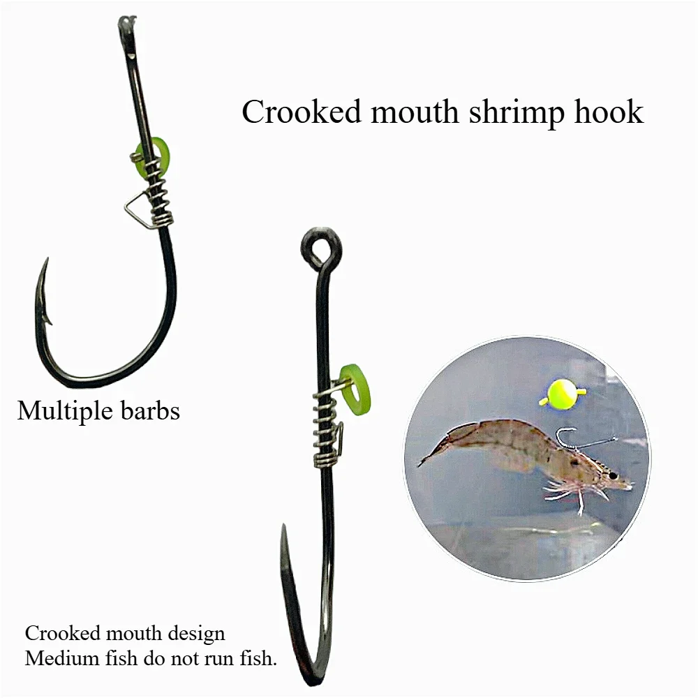 

Shrimp Back Hook Hanging Live Shrimp Back Hook 5PCS/10PCS Luya Sea Fishing Hook is suitable for sea bass and red cabbage grouper