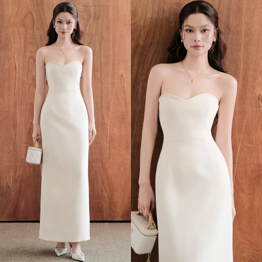 

Customized Elegant Jersey Sweetheart Evening Dress Classic Sleeveless Cocktail Dress Temperament Straight Special Occasion Gowns