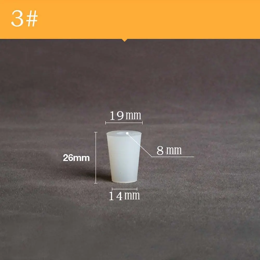 Acid Alkali Resistant Wide Mouth Bottle Conical Silicone Bottle Stopper Test Tube Fermenter Cover Silicone Plug