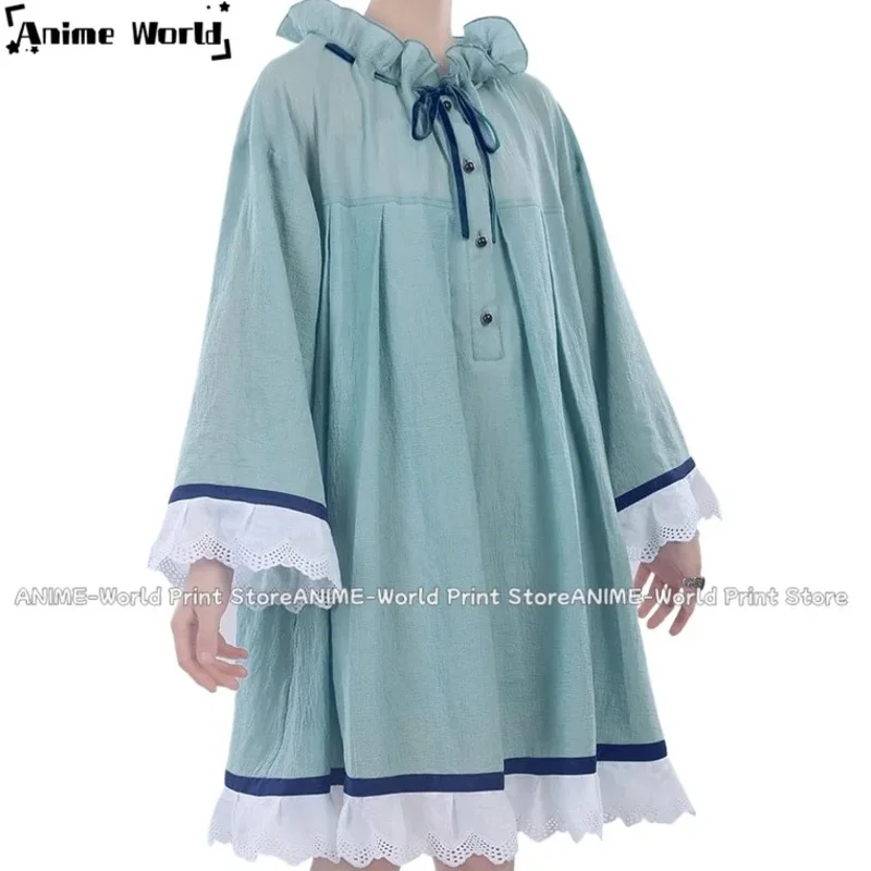 

《Custom Size》Anime Black Butler Ciel Phantomhive Nightdress Green Sleepwear Cosplay Costume Halloween Clothess;2'd,5.h;