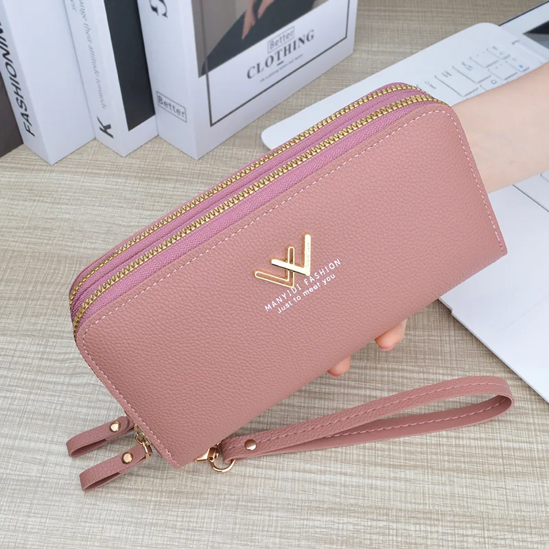 

Women's Long Wallet Organ Passport Bag Woman's Purse Single Shoulder Bag Diagonal Bag Horizontal Wallet Female Mobile Phone Bag