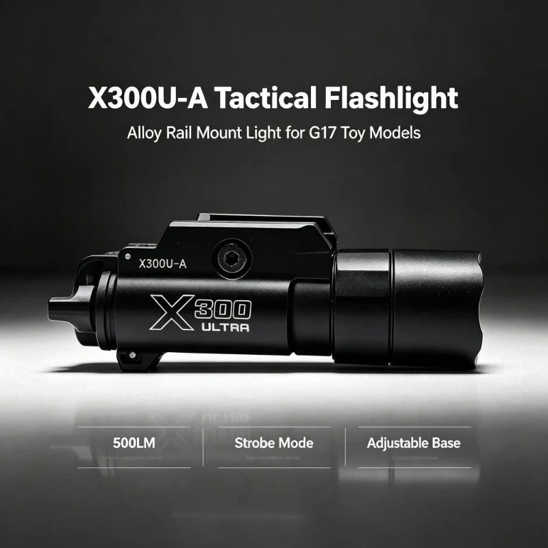 Tunable 20mm Rail Bracket Alloy X300U-A Flash Light 500 Lumen Strobe Function Hobby Scene Custom Decor Hardware