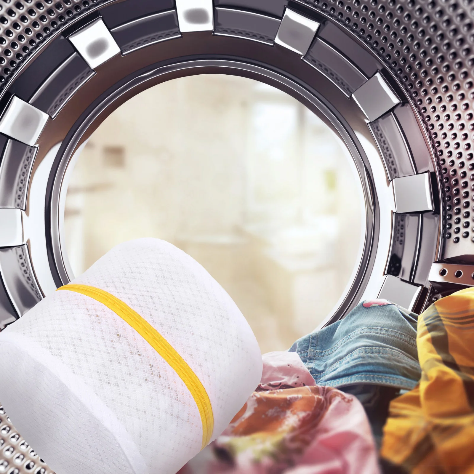 

4Pcs Bra Washing Bags Polyester Laundry Net Bag Zipper Wash Protect Underwear Lingerie Washing Pouch Clothes Wash Bag