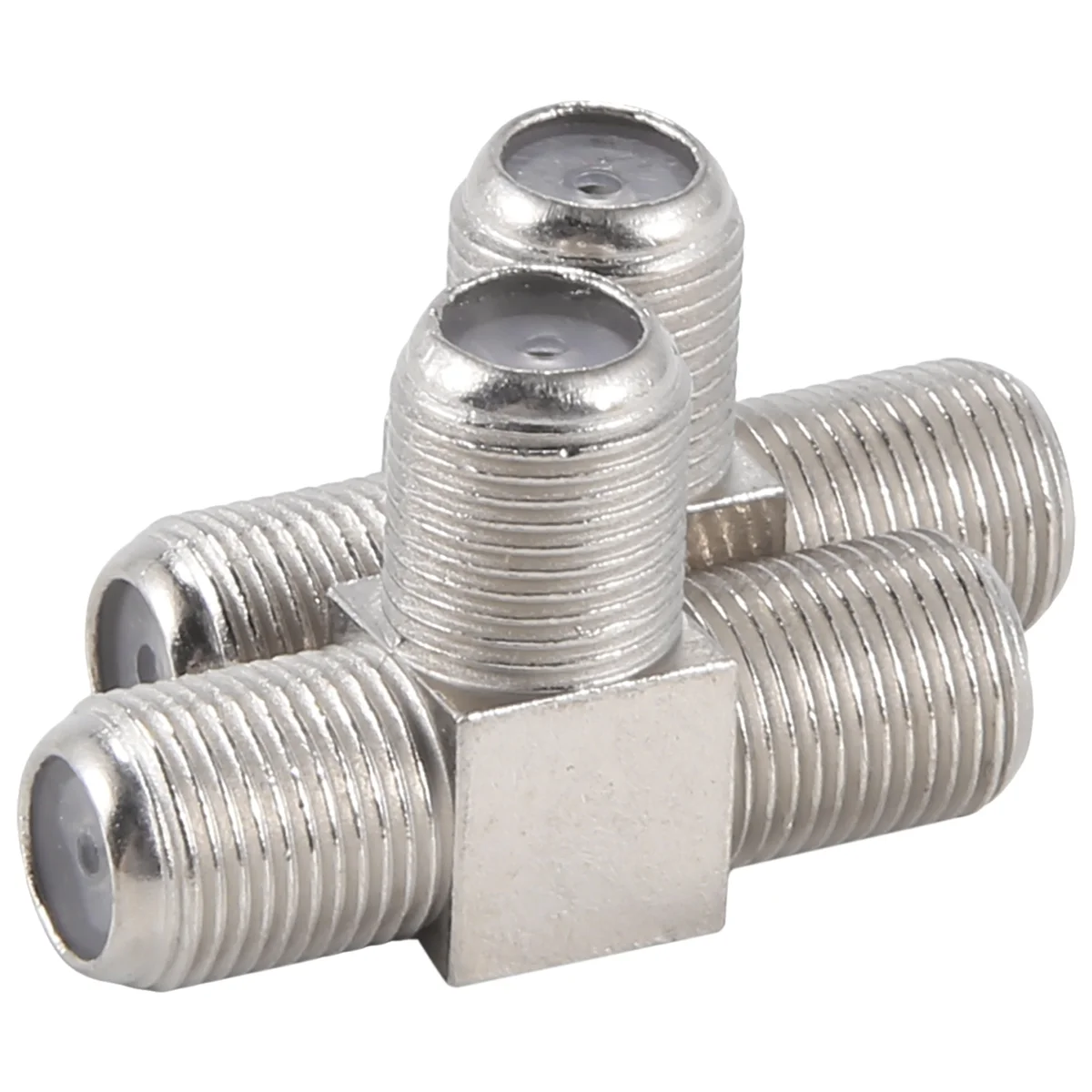 2 قطعة 2-Way F-Type الموحد التلفزيون موصلات محورية محولات RF النجارين