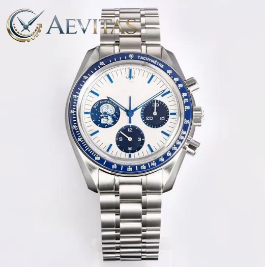 Top Quality  42mm Manual Winding Movement Fully Functional OsFactory Chronograph 904L Ceramic Watch