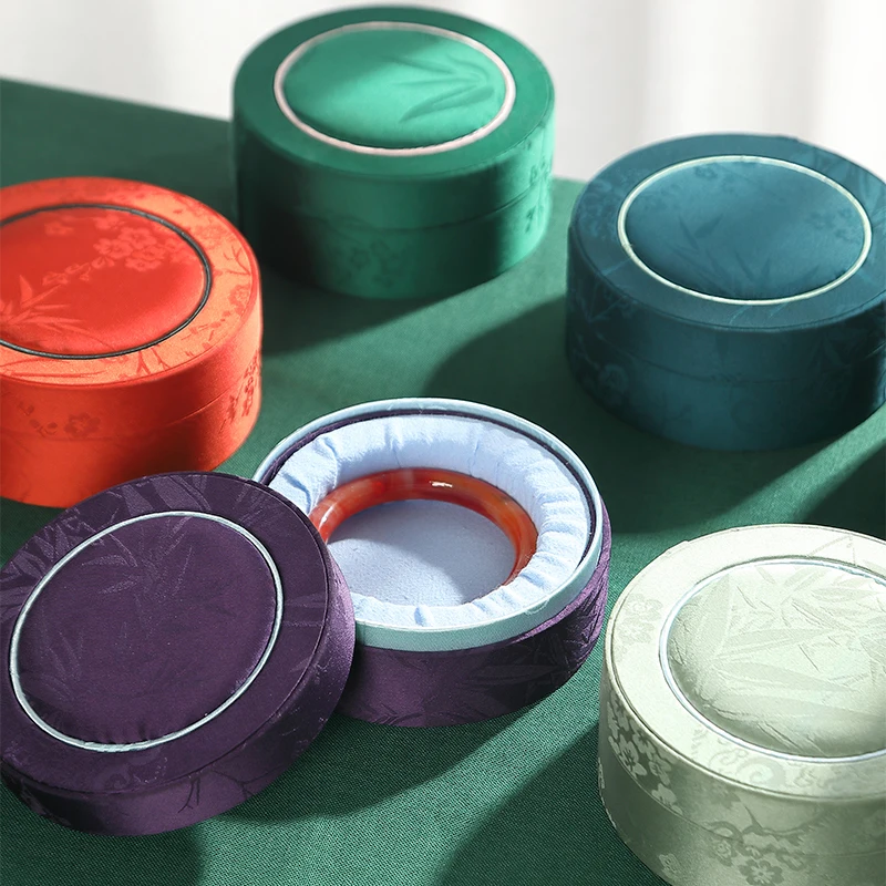 

Bracelet storage box, palace style embroidery jewelry box, jewelry gift box, bracelet, jade packaging box