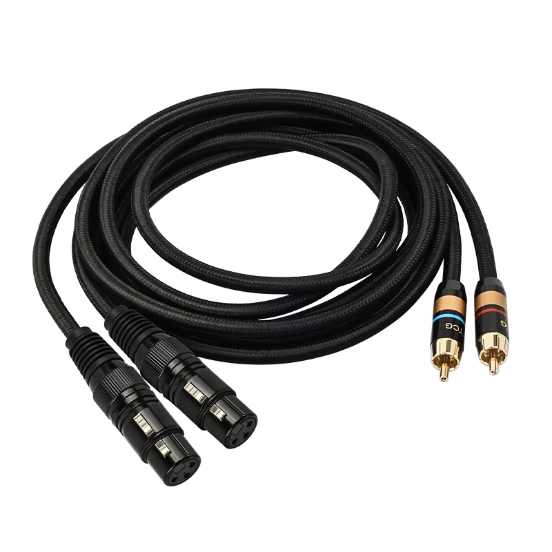 YYTCG high-end RCA to XLR male and female audio cable, RCA head to XLR balanced cable connection cable