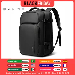 BANGE New Design Large Capacity USB Rechargable Travel Backpacks Men 15.6 inch Laptop Backpack Waterproof Outdoor Bag for Male