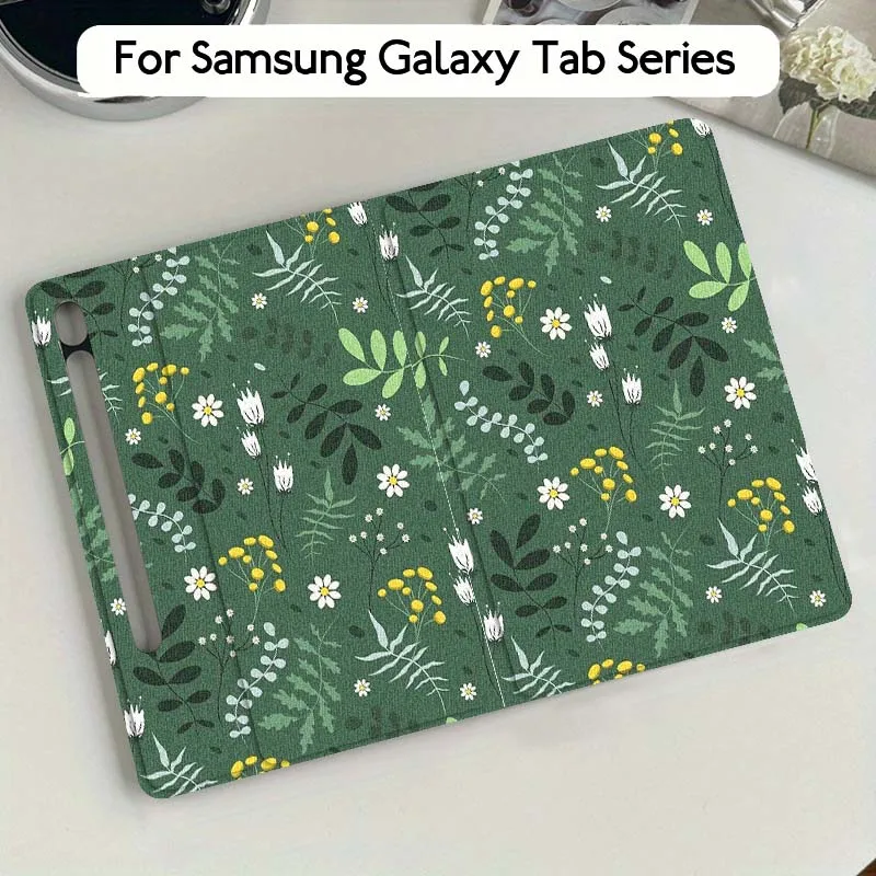 

Beautiful Flower Pattern Gift For Samsung Galaxy Tab S10 S9 S8 S7 FE Lite Soft Flexible Support Tablet Case
