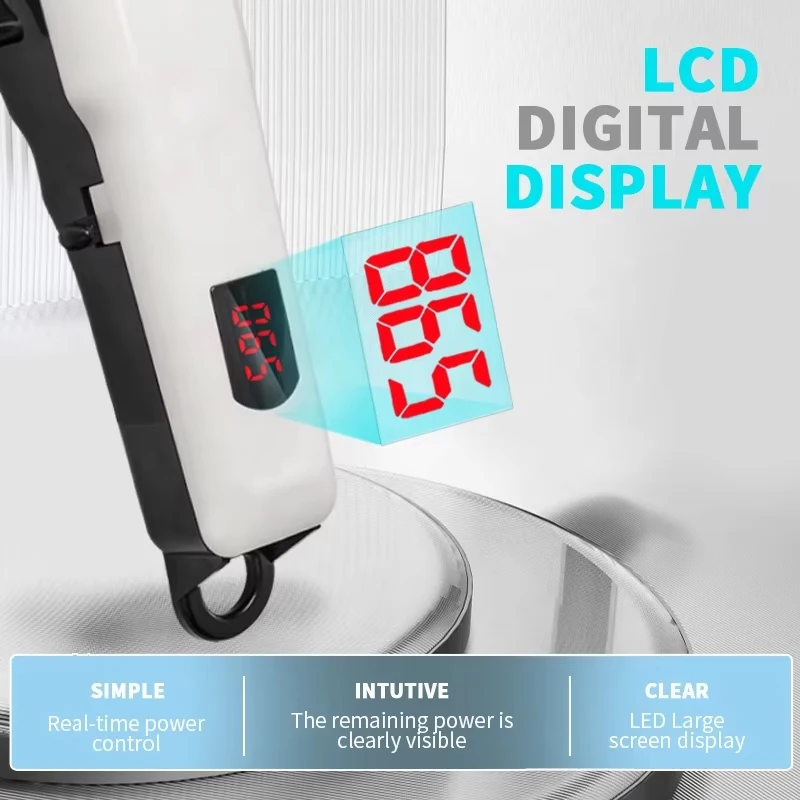 Waikil Professionele Elektrische Tondeuse Voor Heren Haar Trimmer Oliekop Snijmachine Eu Plug Opladen Digitale Display Kapper