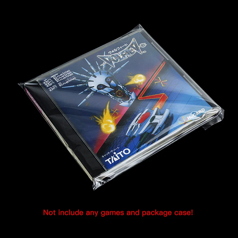 100pcs NEC PC Engine HuCard Jewel Case Game Box Protector Resealable Sleeve OPP Wrap Plastic Bags For Turbografx16 Cartri Cover