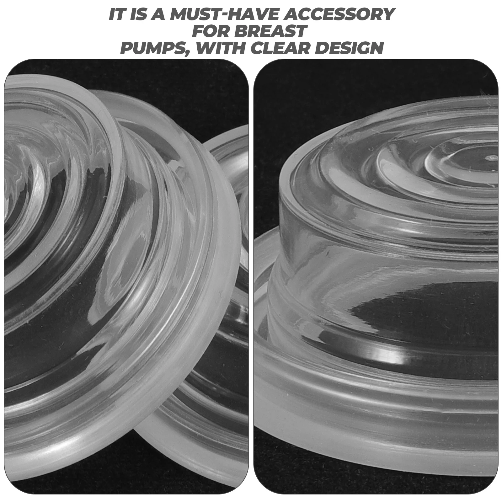 

4pcs Breastfeeding Pump Accessories Electric Breast Pump Cups Silicone Vacuum Tools Parts Households Confinement Centers Wear