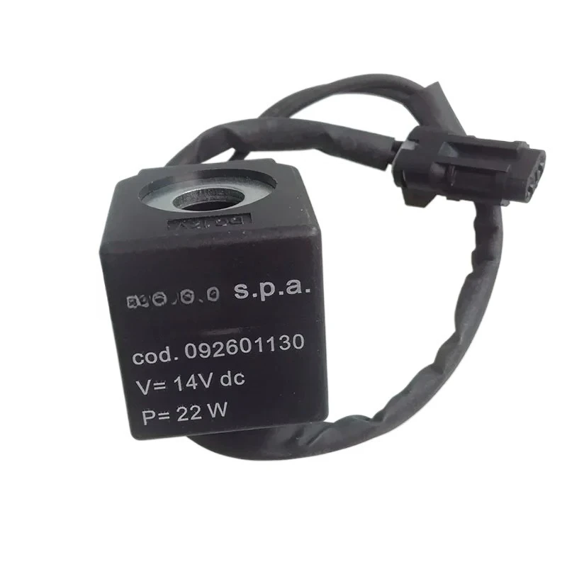 Excavator Solenoid Valve Coil Rotary Safety Lock Coil Inner Bore 13mm Height 38.5mm Construction Machinery Replacement Fittings