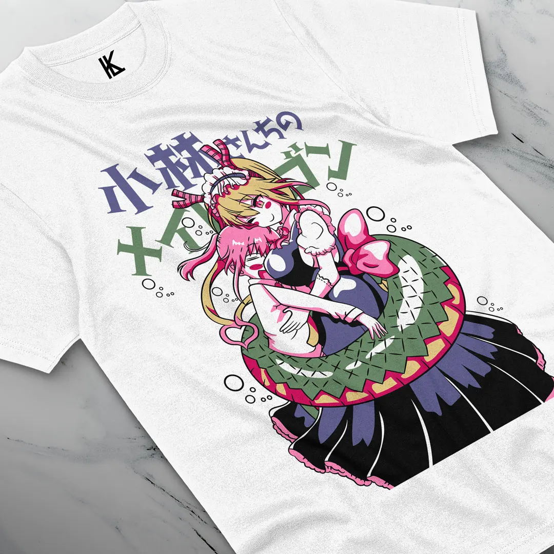 Dragon Maid Tohru T-shirt Kobayashi-san Chi No Maid Dragon Girl Waifu Anime Shirt All Size