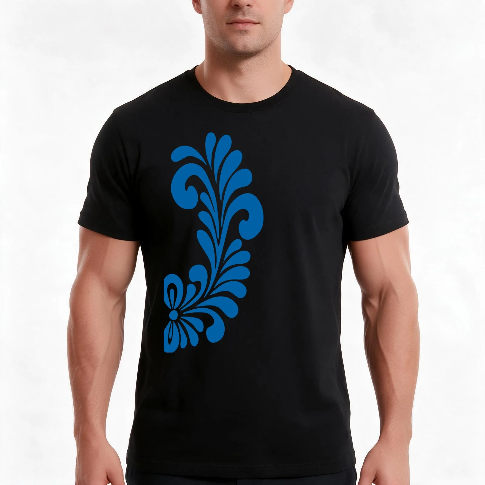 Cider Bembel tendril swing T-Shirt, Summer Casual Cotton Tee, Oversized Streetwear Tops, Vintage Graphic Print, Unisex Men Women