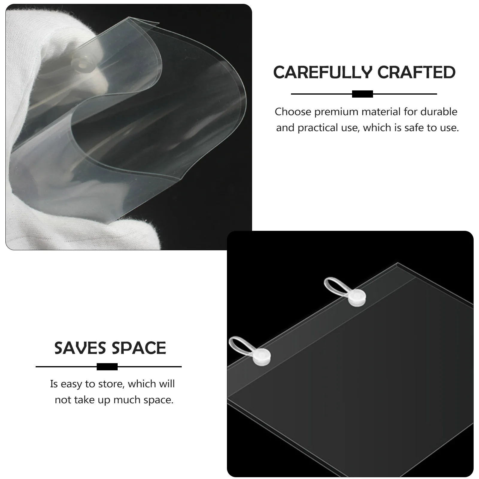 

5pcs Price Tag Covers Plastic Handwriting Tag Envelope For Supermarket Store Display Hanging Use Commodity Label Covers Folder