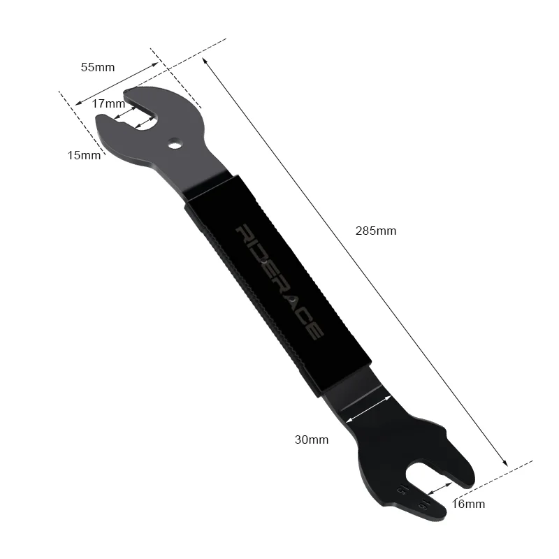 Bike Head Open End Axle Hub Cone Wrench 15/16/17mm High Carbon Steel Durable MTB Road Bike Hubs Install Remover Removal Spanner