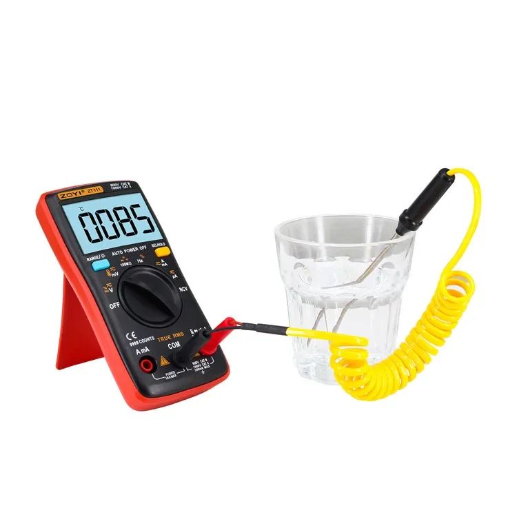 Imagem -05 - Multímetro Digital Tensão Tester Atual True Rms Ncv dc ac Voltímetro Medidor de Capacitor 9999 Contagem Zoyi-zt111 Profissional