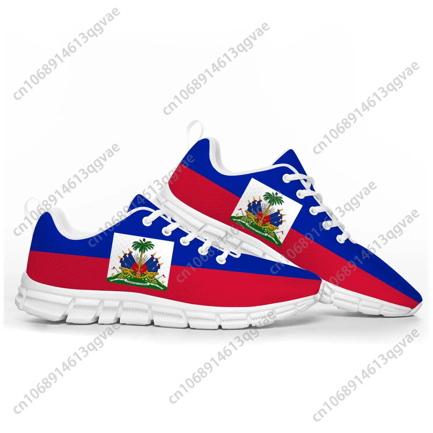 Haitianische Flagge Sportschuhe Herren Damen Teenager Kinder Kinder Turnschuhe Haiti lässig benutzer definierte hochwertige Paar Schuhe