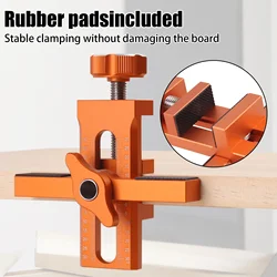 Cabinet Door Mounting Jig Quick Positioning Hole Opening Tool Adjustable Aluminum Alloy Cabinet Portable Cabinet Mount Locator