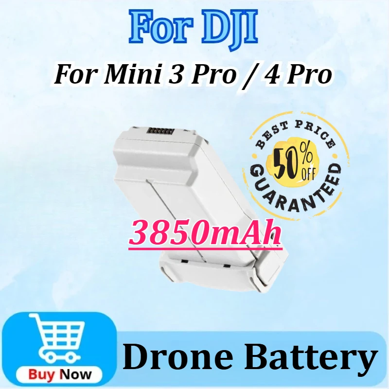 

7.38V 3850mAh for DJI Mini 3 Pro / 4 Pro Intelligent Flight Battery High Quality Newly Upgraded Up To 30 Minutes of Flight