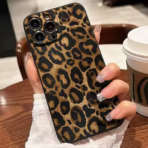 Cheetah Leopard Print Colorful Case For Samsung S25 Ultra S24 S23 S22 S21FE A55 A54 A35 A34 A52 A53 A15 A16 A06 A56 A36 5G Cover