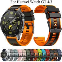 22mm Smart Watch Band Belt For Huawei Watch GT 4 46mm Strap Wristband GT 3 2 GT3 GT2 Pro 46mm Silicone Watchband Bracelet Correa