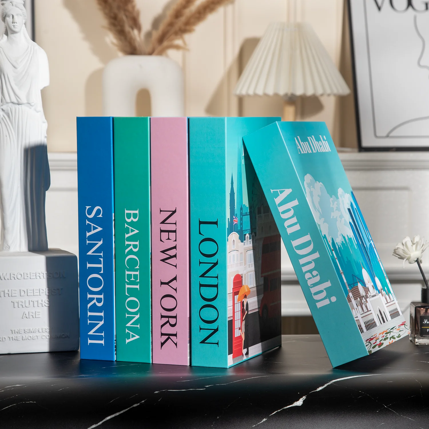 New Luxury Fake Books Home Decoration Remote Control Storage Box Coffee Table Fashion Living Room Home Decoration Accessories