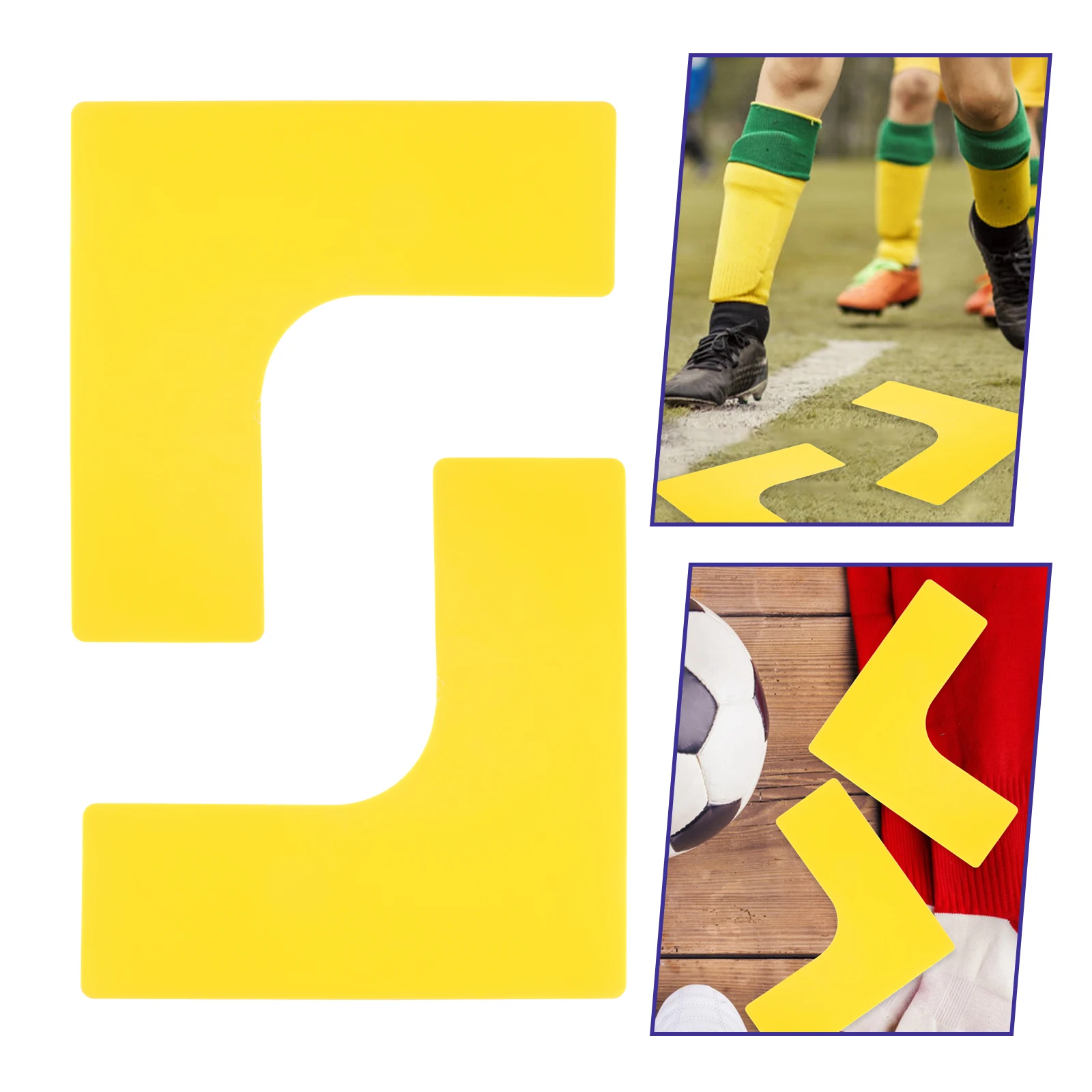 

4 Pcs Basketball Court Logo Mat Agility Markers Teaching Spot Training Soft Pp Football Equipment