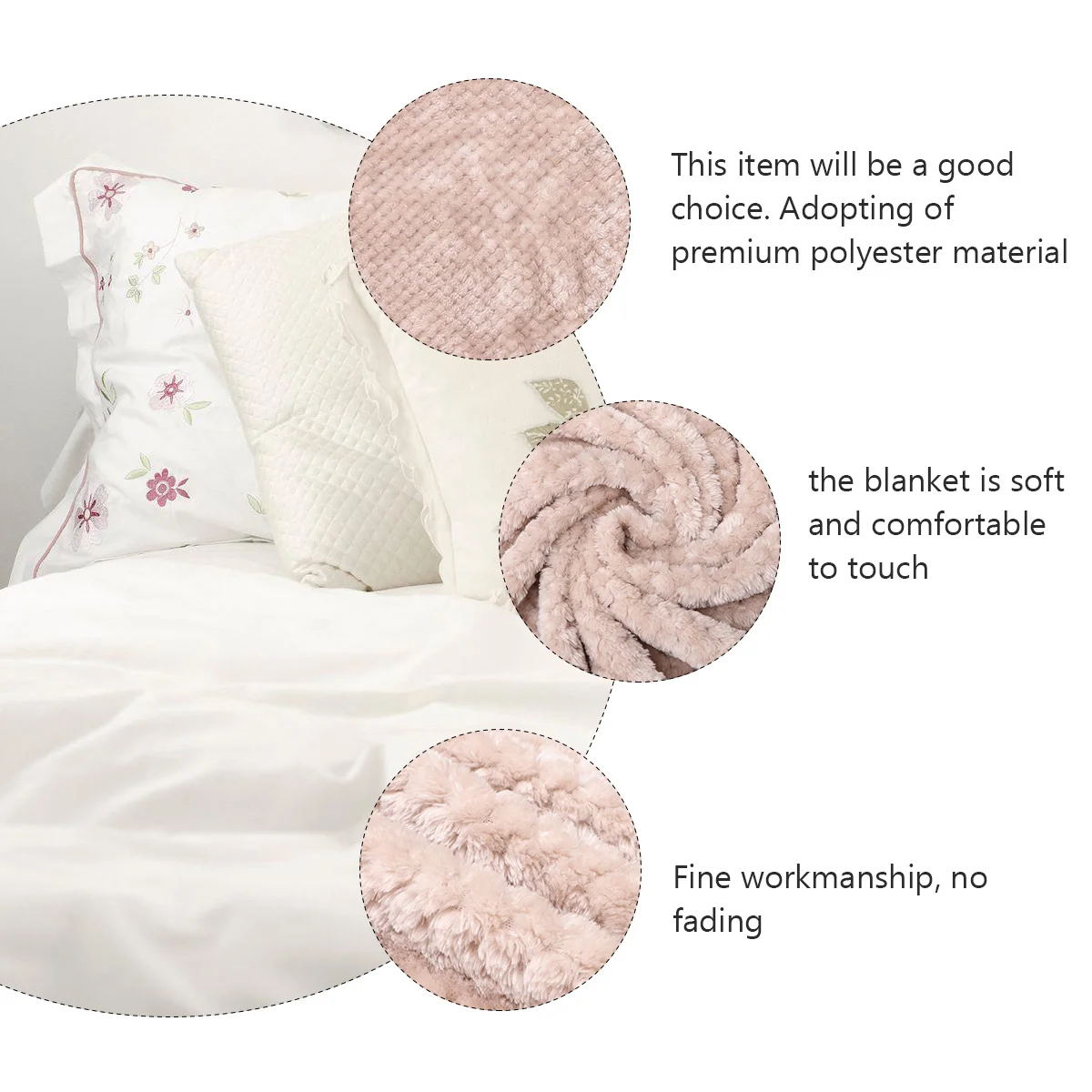 

1 pc Thickened Air Conditioning Quilt Warming Blanket For All Seasons Double Sided Bed Home Couch Sleeping Blanket