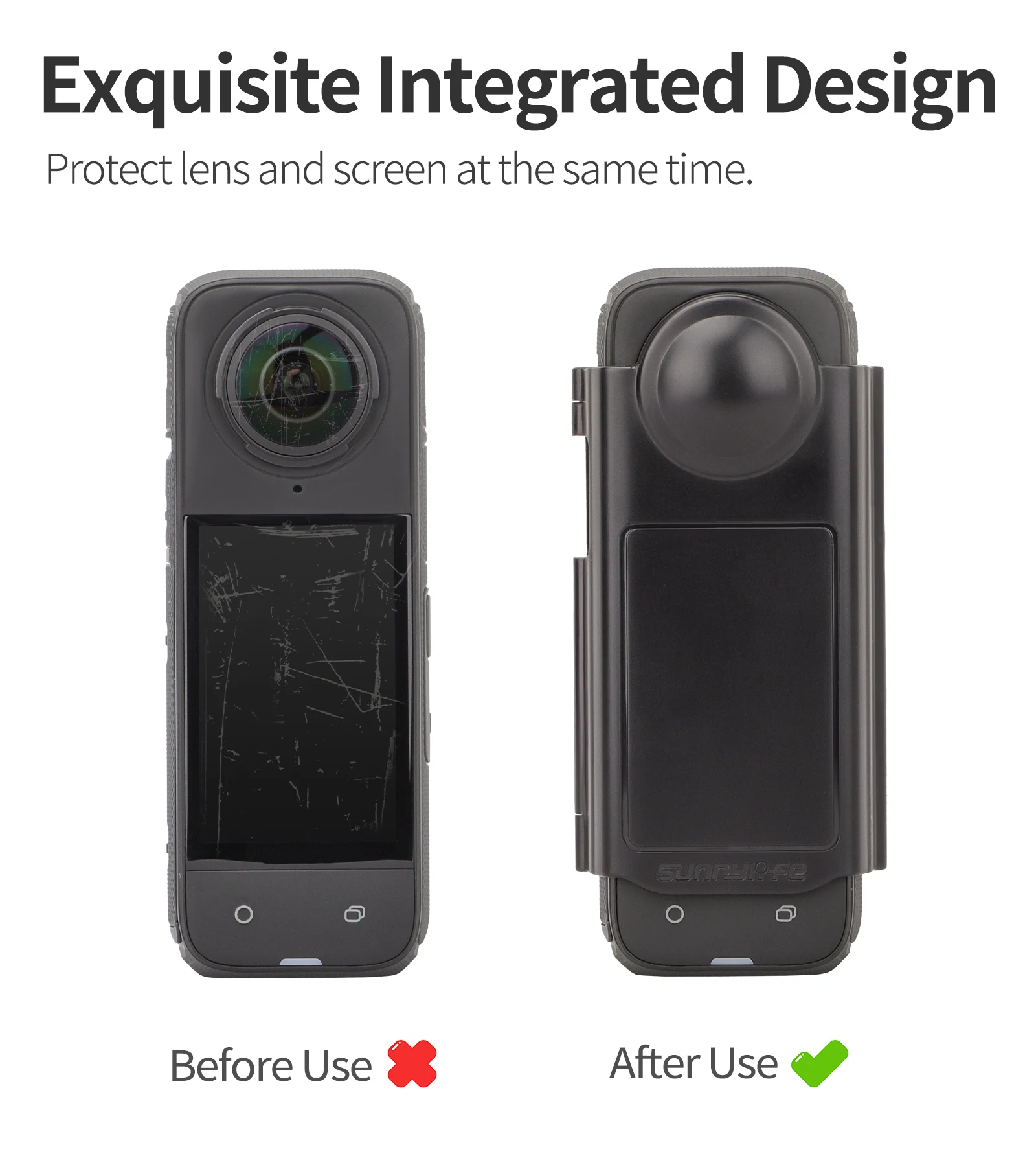 New For Insta360 X4 Plastic Protective Case for Insta 360 X4 Lens Screen Protective Full Cover Shell Camera Accessories