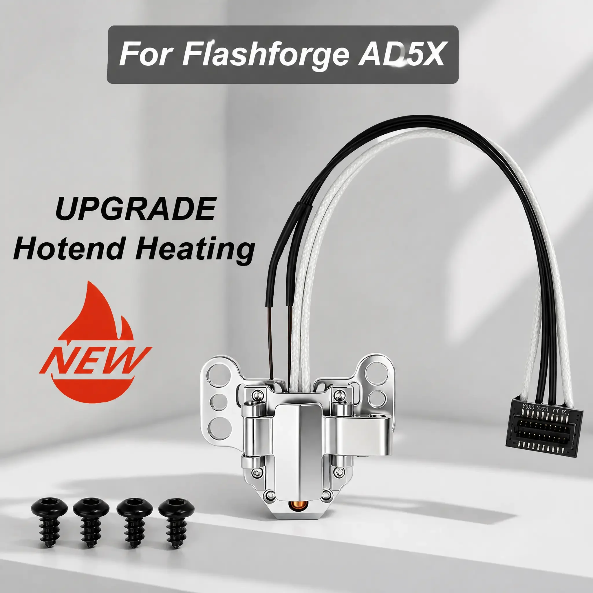 

For Flashforge AD5X Hotend Heating Assembly AD5X Hot End Heating Component with Heater Cartridge Thermistor Accessories