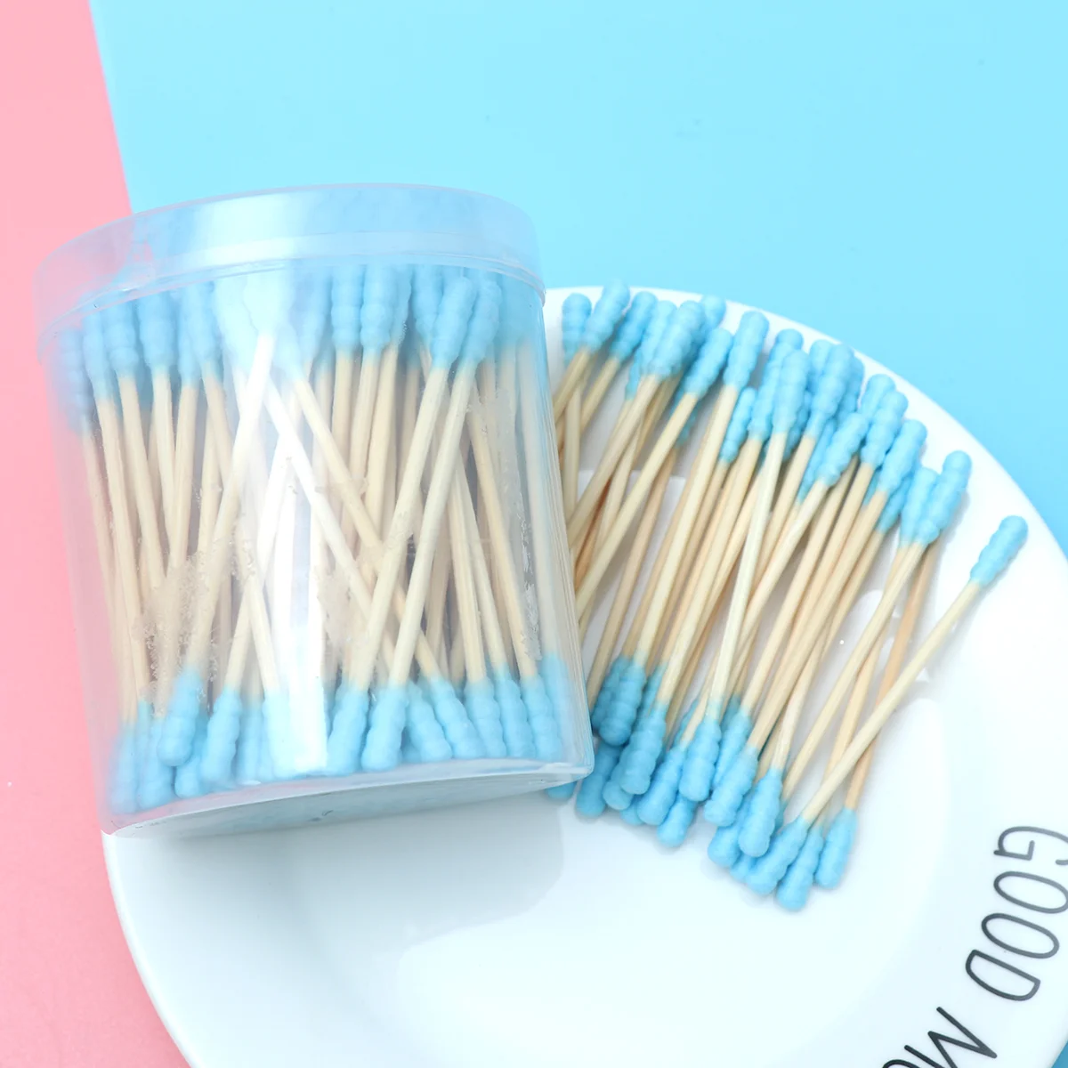 200 Pcs Remover Cotton Swabs Baby Care Buds Multipurpose Multifunction Bamboo Makeup Tool