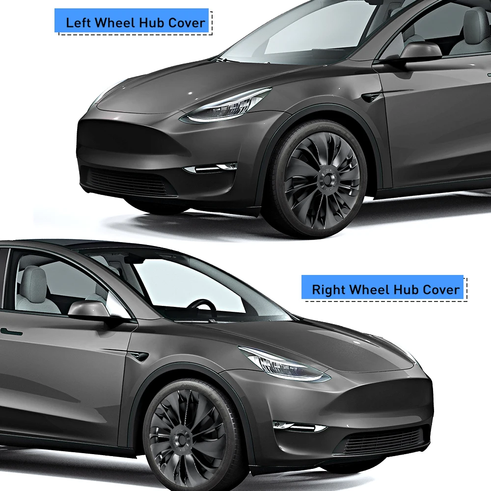 4 Stuks Wieldop Voor Tesla Model Y 2023 19 Inch Rechter & Linker Wieldoppen Cycloon Cover Wieldop Vervangende Accessoires