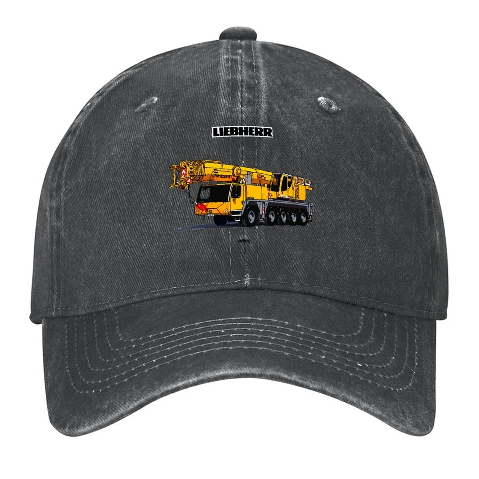

Liebherr Heavy Crane Baseball Cap Trucker Cap Military Tactical Cap derby hat luxury woman For Men Women's