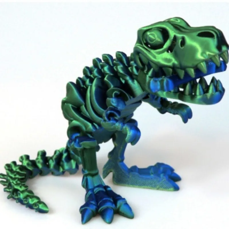 Figurines  Miniatures 3D Printing Tyrannosaurus Rex Stall Market Dragon Ornaments Gift Joints Can Move Freely. Mouth Dinosaur