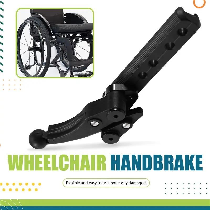 A65P-1Pair Wheelchair Spare Parts Aluminum Alloy Wheelchair Hand Brake For Sports Manual Wheelchair view 2