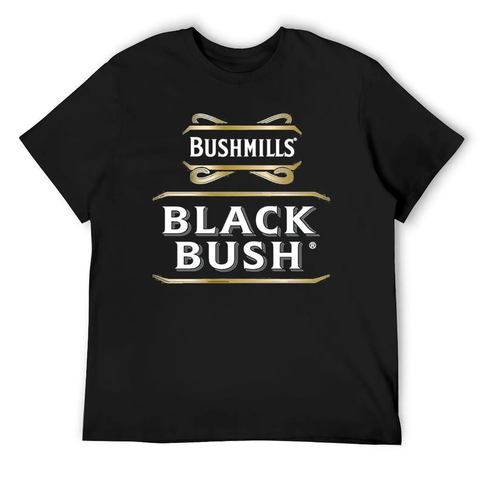 

Premium Black Bush Whiskey T-Shirt custom t-shirts oversizeds essential t shirt mens graphic t-shirts funny