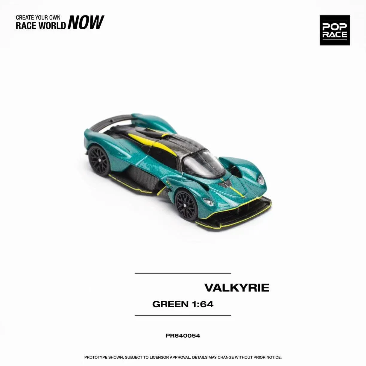 

**Pre Sale** PopRace 1:64 VALKYRIE V12 Diecast Diorama Model Collection Miniature Carros Toys