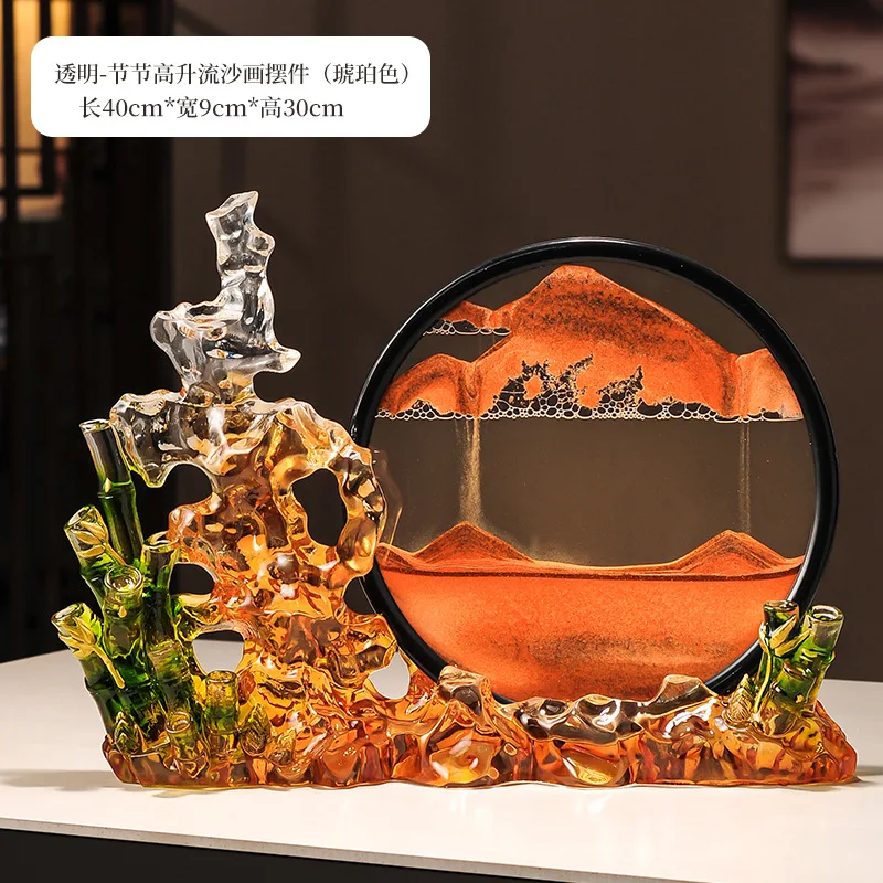 Gaosheng pintura de areia movediça ornamento luz luxo high-end sala de estar entrada tv gabinete escritório decoração high-end