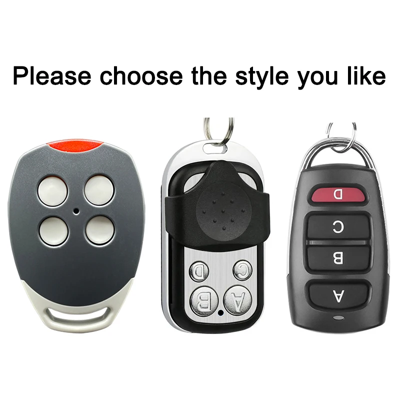 100% Clone MOTOSTAR RE532 RE534 CLICK 4M 4C CLICKSTAR 2 4 Garage Door Remote Control 433.92MHz Fixed Code Garage Door Opener