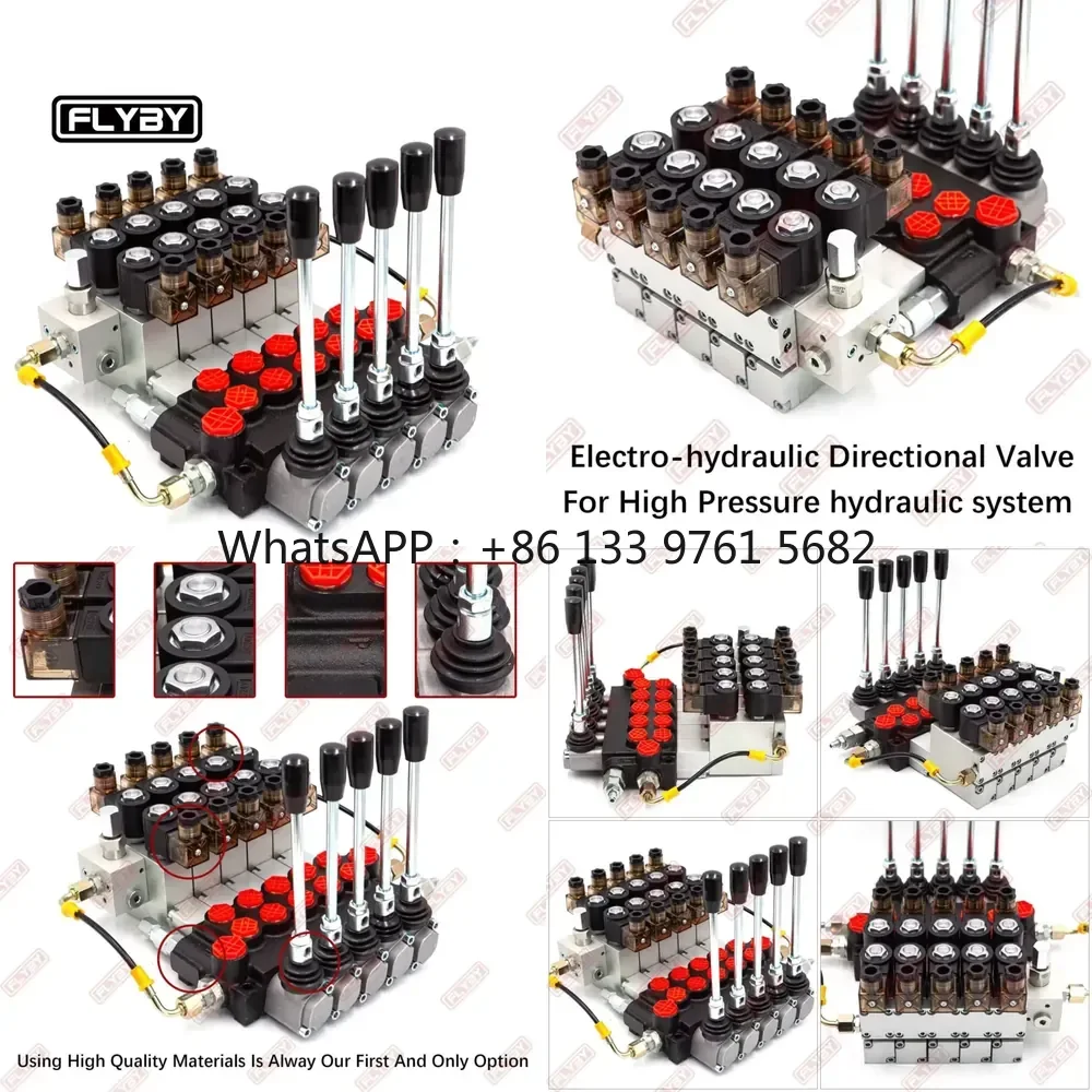 WSQ FLYBY P40 P80 Electro-Hydraulic Directional Control Valve Hydraulic Spool Valve Remote