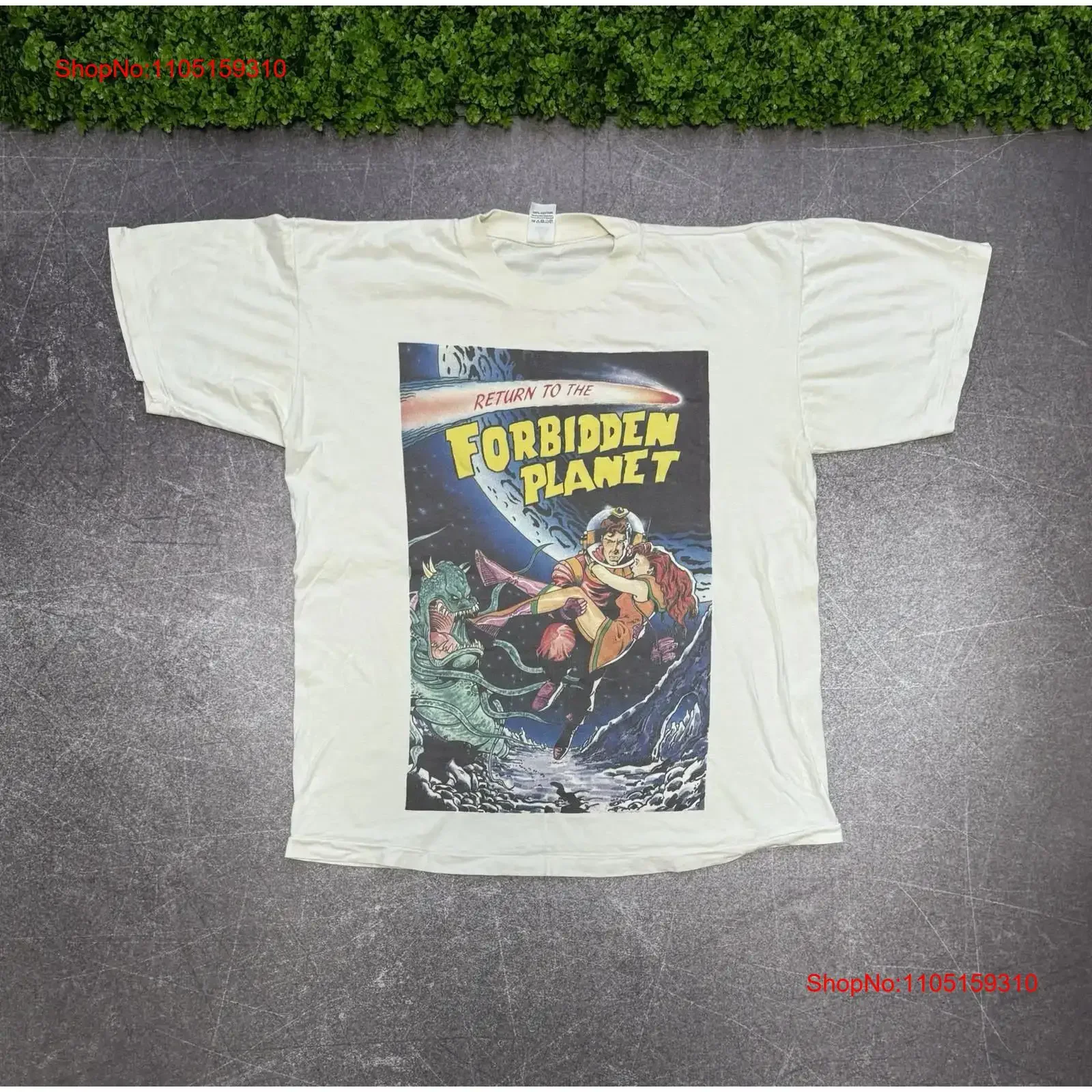 

Vintage Return to Forbidden Planet 90s Reverse Polarity tee vintage Washed Soft graphic Breathable Stylish Casual Stretched