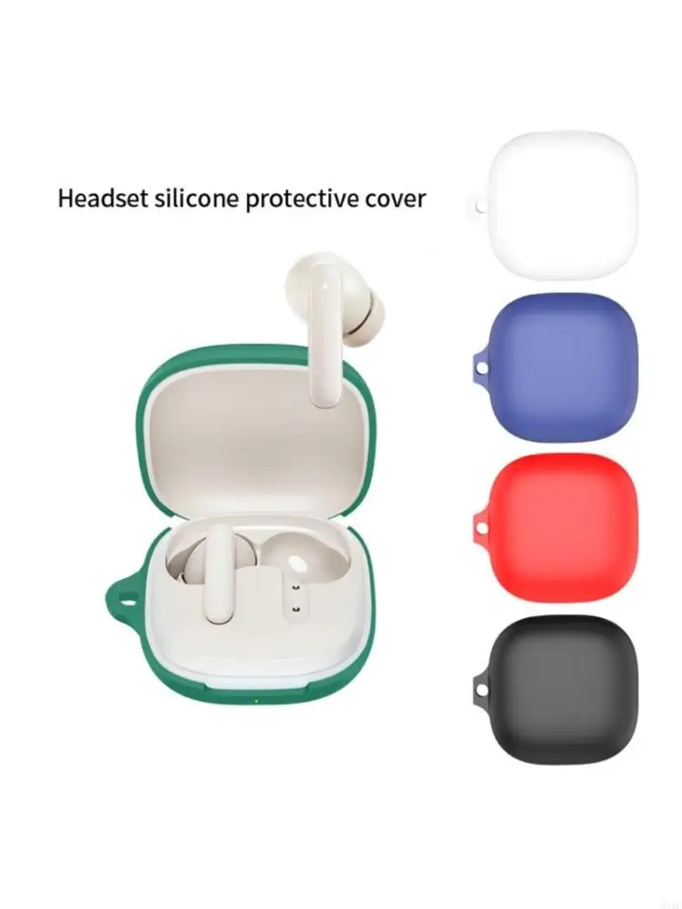 95Af Cubierta silicona elasticidad suave para brotes Qt43 Auriculares Absorción choques y puerto protección antidust
